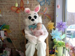 Rebecca and Easter Bunny