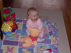 Rebecca with Pooh