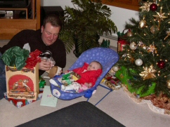 Dad & Rebecca on Christmas Eve