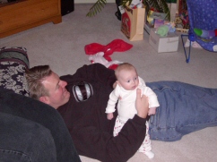 Dad & Rebecca on Christmas Eve